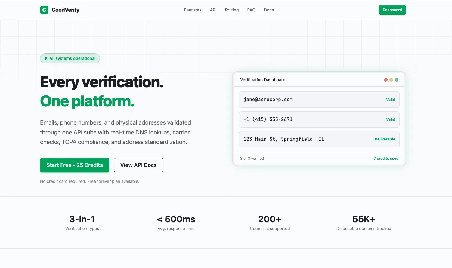 GoodVerify screenshot
